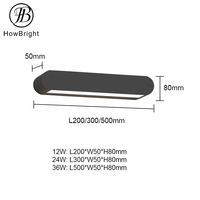 Lampe murale LED cylindrique étanche en aluminium IP65 pour intérieur, chambre, salon, extérieur, jardin, cour, lumière décorative