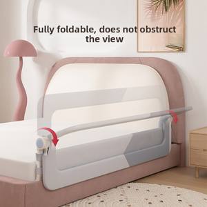 Barrière de lit bébé sans installation requise, barrière de sécurité réglable anti-chute pour enfants, tout-petits, nourrissons, maille respirante - Product Image 3