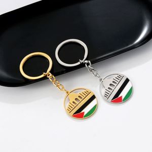 Llavero Colgante de Acero Inoxidable con Mapa de la Bandera Nacional de Palestina, Impermeable y Ligero - Product Image 3