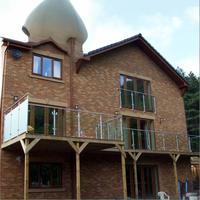 Poteau de balustrade en verre en acier inoxydable 304, résistant aux UV, pour balustrades de terrasse et moulures de plancher, pour garde-corps extérieur, garantie 3 ans