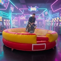 Toro mécanique gonflable HUAAO pour adultes, couleur personnalisée, PVC anti-UV, pompe électrique, installation facile, idéal pour événements commerciaux