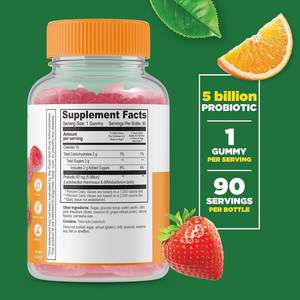 Gomitas Multivitamínicas para Niños, Mezcla de Frutas Orgánicas, 60 Gomitas, Vitaminas <span class=keywords><strong>A</strong></span>, B, D, C y <span class=keywords><strong>E</strong></span> para la Salud de Todo el Cuerpo - Product Image 2