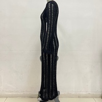 Robe longue en tricot pour femme Sadie, personnalisable OEM & ODM, pull à manches longues en maille pour femme, vêtements en tricot pour femme