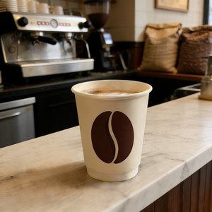 Vasos de papel de doble pared biodegradables, personalizados, de calidad alimentaria, para bebidas, café, té boba. - Product Image 3