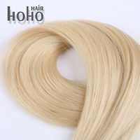 Ekstensi Rambut Nano Ring Terlaris Alami Silky Cuticle Aligned Kinky Remy Pirang Muda Grosir Salon Jiffy Hair