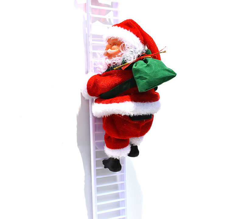 Santa Claus Musical Climbing Rope, 2026 Update Climbing Santa On Rope