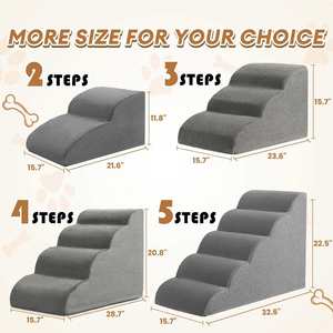 Pet Stairs <b>Dog</b> Ramp Foam Climbing Steps for High <b>Bed</b> <b>Sofa</b> Small <b>Dogs</b> Puppy Non-Slip Wholesale Factory Vendor Bulk - Product Image 4