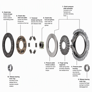 Kit d'<span class=keywords><strong>embrayage</strong></span> automatique BREMENG 821098 pour Daewoo Nexia Lanos 1.5 Essence 206mm 24 Dents Remplacement Garantie 24 Mois - Vente en gros - Product Image 2