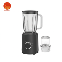 Extracteur de jus électrique de luxe avec pot en verre de 1,5 L, broyeur en acier inoxydable, étanche, 400 W, pour smoothies, usage domestique et hôtelier