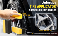 Éponge de polissage pour roues de voiture en forme de U - Matériau polyester EVA, forte absorption des taches, absorption d'eau, nettoyage et detailing automobile