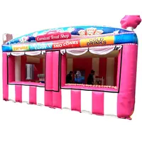 Portátil al aire libre carnaval tratar tienda inflable personalizado divertido comida cabina para venta