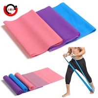 Bande de résistance plate en latex pour yoga, multifonctionnelle, pour entraînement à domicile