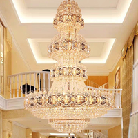 Nouveau produit, lustre LED en cristal de luxe, moderne et décoratif, pour hôtel, salon, villa, restaurant, projet personnalisé