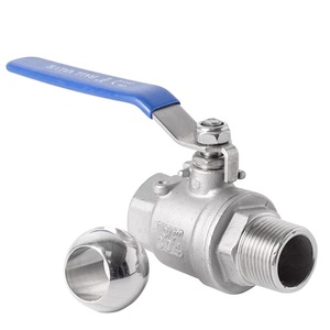 สแตนเลสสตีลวาล์วท่อน้ํา DN8/10/15/20/32/25 ภายในด้านนอกบอลวาล์วสวิทช์ 1/4 3/8 1/2 1" - Product Image 3