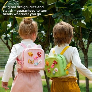 <b>Children</b> Travel <b>Backpack</b> with Ridge Protection Waterproof 13 Inches Unisex for Kindergarten & Student Use Cute DIY Charms - Product Image 5
