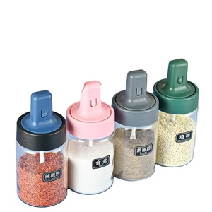 Vente en gros de pots à épices et poivriers en verre de 250 ml, écologiques, pour <span class=keywords><strong>sel</strong></span>, poudre de piment et poudre de poivre - Product Image 1