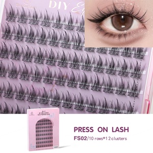 Nouveauté 2025, très demandé : Cils en grappes à presser DIY, pré-collés, effet wispy, de haute qualité, pour grossistes - Product Image 5