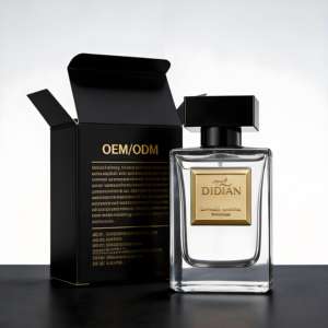 Envases de Lujo Personalizados para Colonia Masculina, Botellas de Vidrio Transparente y Negro Vacías de 30ml, 50ml y 100ml con Caja - Product Image 1