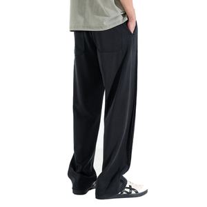 กางเกงแฟชั่นใหม่สั่งทำพิเศษ ผ้าฝ้าย 100% คุณภาพสูง ทรงตรงเข้ารูป มีเชือกผูกเอว สไตล์ลำลอง กางเกงกีฬา กางเกงวอร์มผู้ชาย - Product Image 3