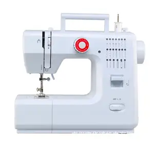 Machine à coudre surjeteuse mini portable blanche à plat, à entraînement électrique et à pédale, vente directe usine, offre spéciale - Product Image 1