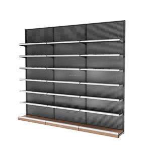 Modern premium metalen lichtgewicht supermarkt schap voor zwangerschaps- en babyproducten, ecologisch duurzaam opbergrek - Product Image 1