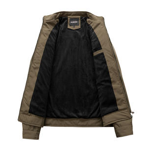 <span class=keywords><strong>Chaqueta</strong></span> con cremallera de gama alta para hombre de otoño e <span class=keywords><strong>invierno</strong></span>, abrigo informal con cuello levantado, largo, transpirable, suave, para exteriores, para <span class=keywords><strong>Amazon</strong></span> - Product Image 5