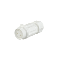 Câble d'alimentation industriel personnalisé blanc IP67/IP68 étanche 10A LP16, prise mâle/femelle, panneau d'équipement électrique circulaire
