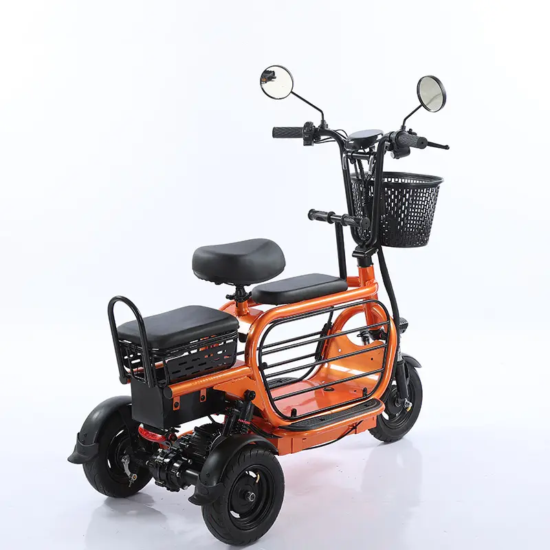 دراجة كهربائية ثلاثية العجلات للمعاقين مركبات نقل حضرية سهلة الدراجات البضائع دراجة المدينة الكبار سكوتر التنقل الكهربائية