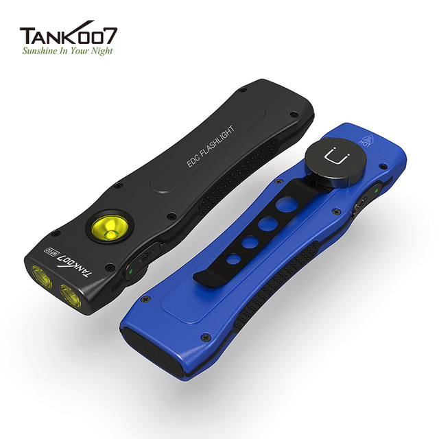 Tank007 WF02 Wholesale Portable Multifunction Flashlight High Lumens ABS Cilp-on Torch Light EDC Camping Power Flashlight