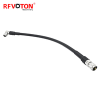 Câble coaxial UHF mâle vers N mâle à angle droit avec câble coaxial super flexible 1/2