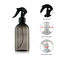 Les Tout Dernières Bouteilles de Luxe à Gâchette Entièrement en Plastique Noir avec Pulvérisateur