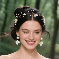 Accessoires de cheveux de mariage Bijoux de cheveux de fleur Coiffe de mariée Coiffe Cheveux Vigne Bandeau de mariée