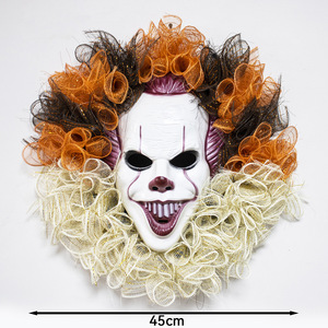 Halloween beliebte Horror Ball Girlande <span class=keywords><strong>Clown</strong></span> Maske Party Dekoration für Haustür Weihnachts dekorationen - Product Image 2