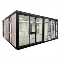 Maison préfabriquée en conteneur, maison mobile, maison préfabriquée en acier, mini-maison de luxe en conteneur, camping