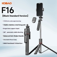 KDBAO F16 Wireless Selfie Stick mit faltbarem Stativ Smart Balance und Face Tracking für stabiles Smartphone Live Streaming