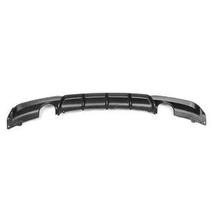 Difusor de Parachoques Trasero Negro Mate con Salida Doble para Silenciador Único para BMW F30 Serie 3 335i 2012 2013 2014 2015 2016 2017 2018 - Product Image 4