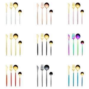 CLASSIC Fashionable Gold Plated Stainless Steel Spoon Chopsticks <b>Set</b> <b>Square</b> Metal Eco-Friendly Stocked Kitchen Wedding Gift for - Product Image 6