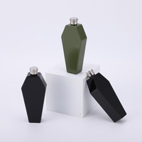 Botella de Agua Portátil Hexagonal de Acero Inoxidable 304, Diseño Creativo, Gruesa, a Prueba de Fugas, de 8 Onzas Líquidas, para Exteriores