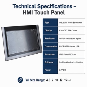Écran tactile et clavier SIMATIC HMI 9,0 pouces TFT, panneaux mobiles KTP900 6AV2125-2JB03-0AX0 - Product Image 5