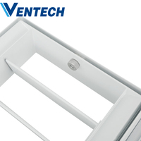 Système HVAC moderne, grille d'aération rectangulaire en alliage d'aluminium pour usage hospitalier, montage au plafond, durable et facile à installer