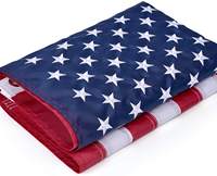 Drapeau de voiture personnalisé avec logo d'équipe nationale américaine, mât en fibre de verre, imprimé en sérigraphie, imperméable, durable, en polyester, style fanion