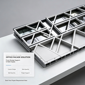Sistema de Fachada Geométrica, Panel de Aluminio Modular, Muro Cortina, Revestimiento de Pared Exterior para Edificios de Oficinas y Campus - Product Image 6