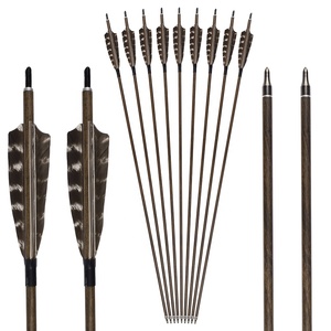 Flèche en carbone à pointe amovible en fibre de carbone à grain de <span class=keywords><strong>bois</strong></span> 400-700 Plume de dinde - Product Image 2