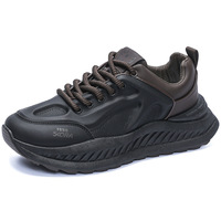 Torre hommes 2025 nouvelles chaussures de sport décontractées toutes saisons confortables PU chaussures de marche à semelles épaisses Explosion mode pour le printemps
