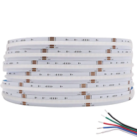 Guirlandes lumineuses LED COB RGBW 4-en-1 de haute qualité, CRI élevé 95, 784 LED/m, 24V, avec commande vocale et PCB de 12 mm