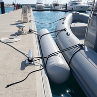 Pare-battage gonflable marin avec bande de caoutchouc pour protection de quai de yacht, bateau pneumatique et bateau-maison