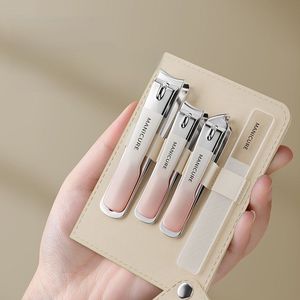 Ensemble de coupe-ongles en acier inoxydable de haute qualité, lime à ongles, outils de soin des ongles, trousse de voyage pour femmes et hommes - Product Image 2