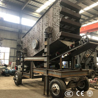 100tph Bergbau-Steinbruch Beweglicher Vibrationssieb Dreideckiger Mobiler Vibrationssiebwerk Preis