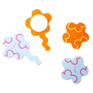 Floral Series Colored Acetate Handheld Makeup <b>Mirror</b> Portable <b>Compact</b> For Touch Ups - Product Image 5