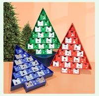 Calendrier de l'Avent de Luxe en Carton Écologique Fini Mat Boîtes Rigides Personnalisables Vides Emballage Cadeau Cosmétique Beauté Chaussettes